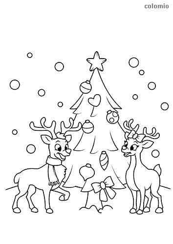 coloriages sapins