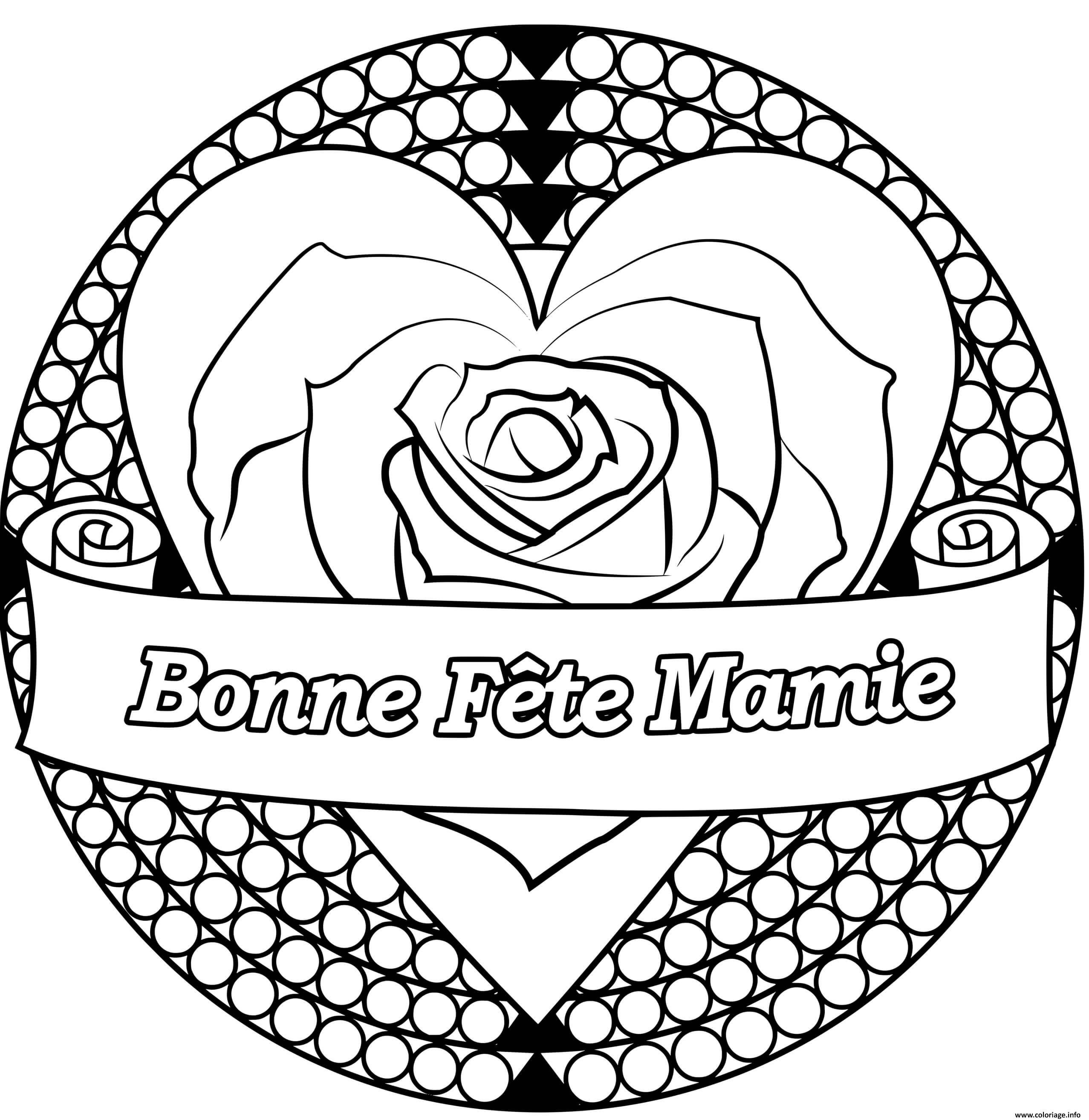 coloriage mamie