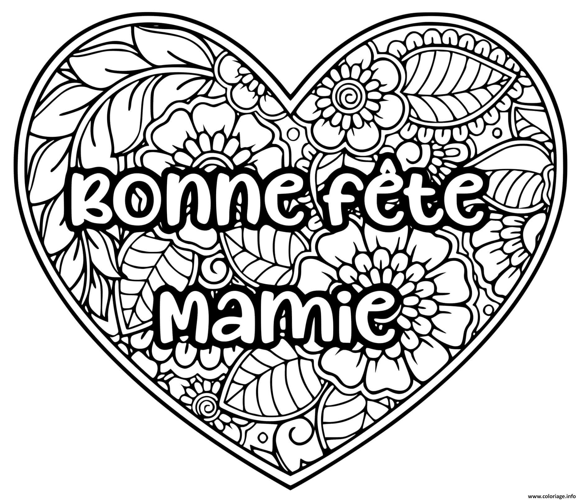 coloriage mamie