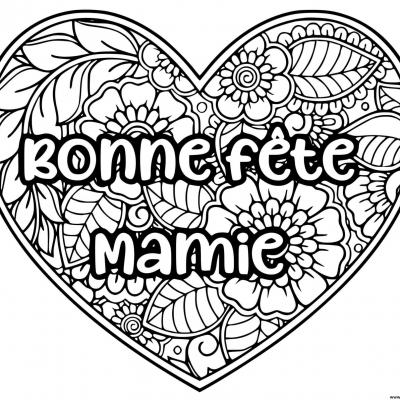 coloriage mamie