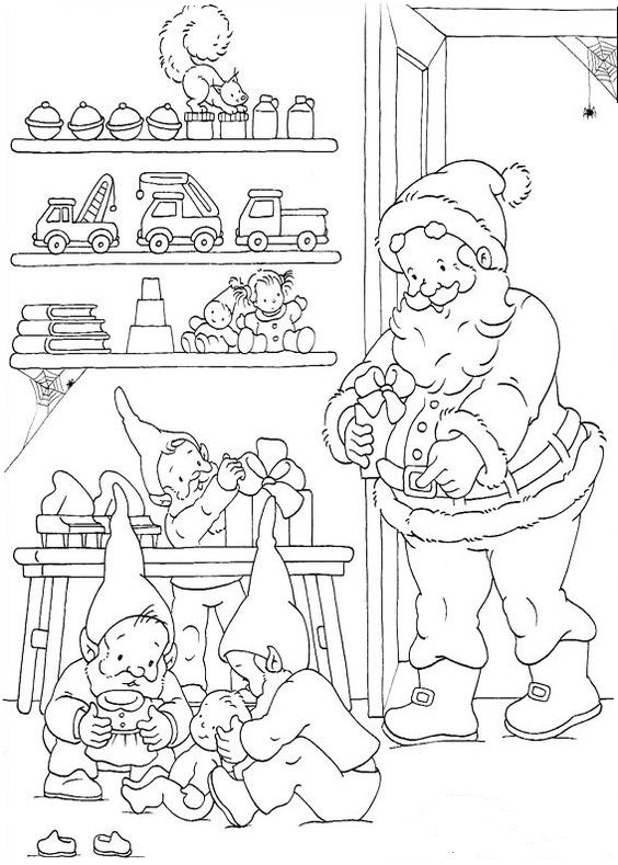 Coloriages Père Noel