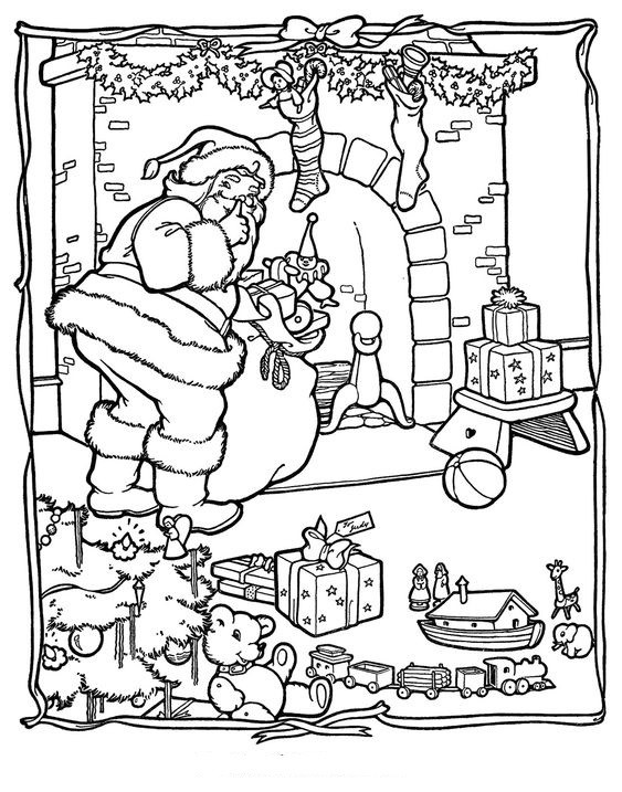 Coloriages Père Noel