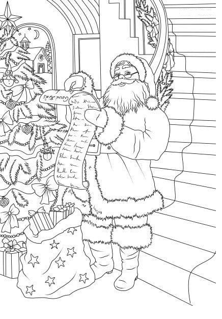 Coloriages Père Noel