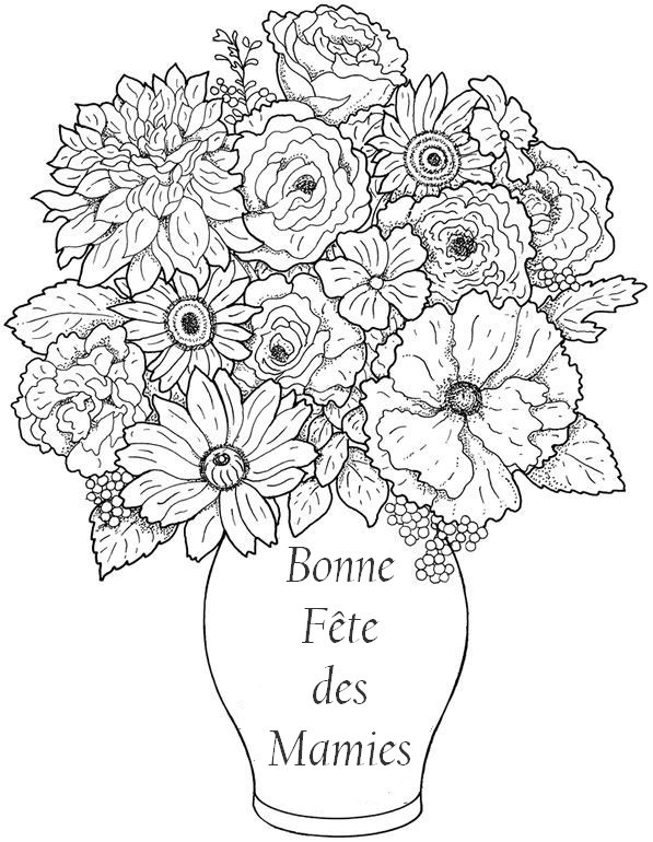 coloriage mamie