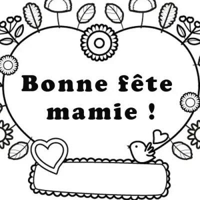 coloriage mamie