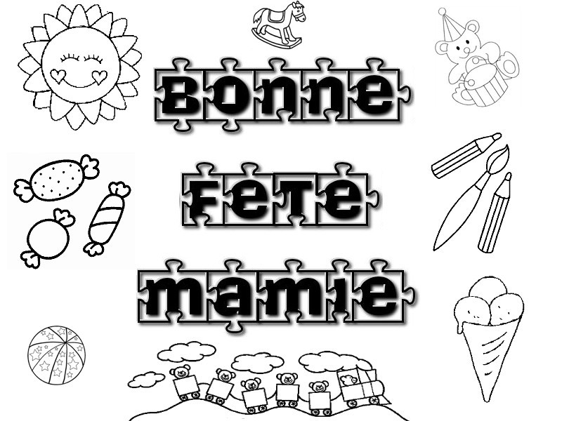 coloriage mamie