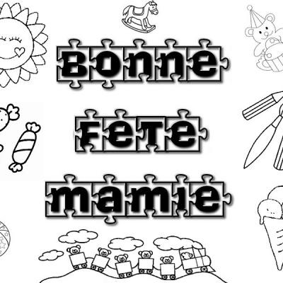 coloriage mamie