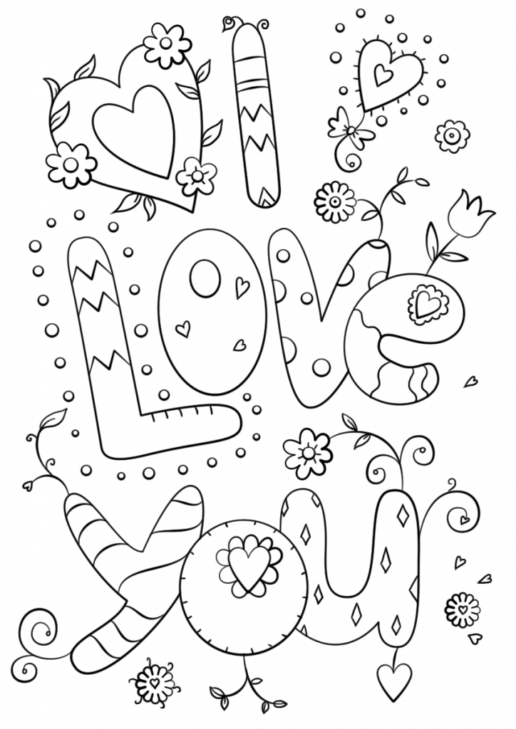 Love coloring pages best coloring pages for kids