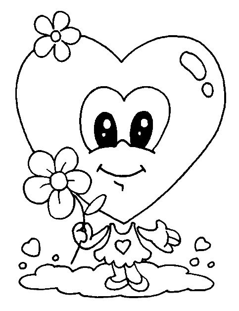 Speciale dagen valentijn kleurplaat