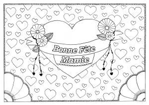 coloriage mamie