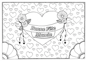 coloriage mamie